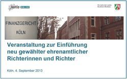 Einführung der neuen ehrenamtlichen Richterinnen und Richter beim Finanzgericht Köln