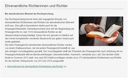 Informationen für ehrenamtliche Richterinnen und Richter